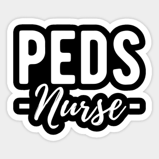 PEDS Nurse w Sticker